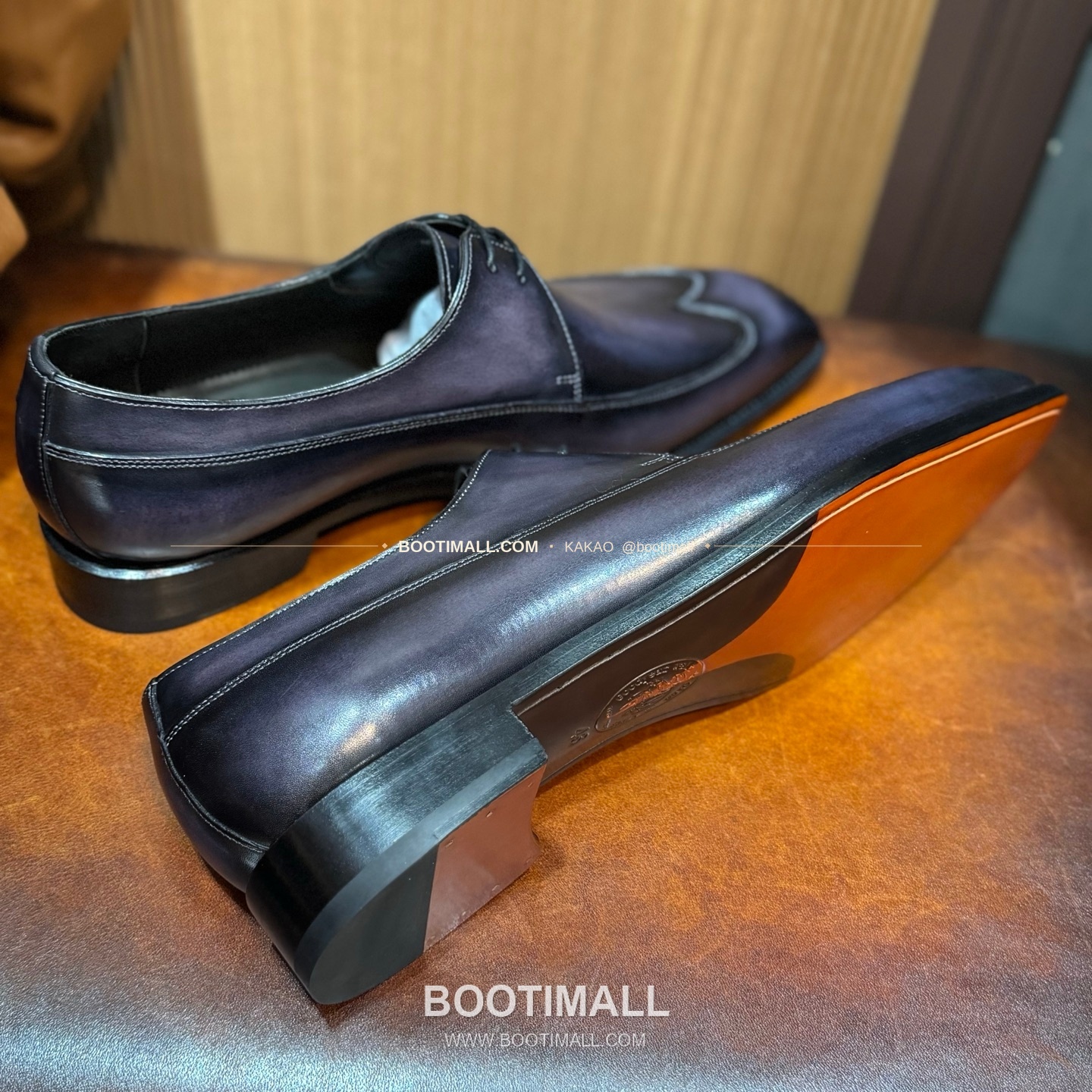 벨루티 송아지가죽 파티나 블랙 굿이어 로퍼 Berluti Calfskin Patina Black Goodyear Loafers 6
