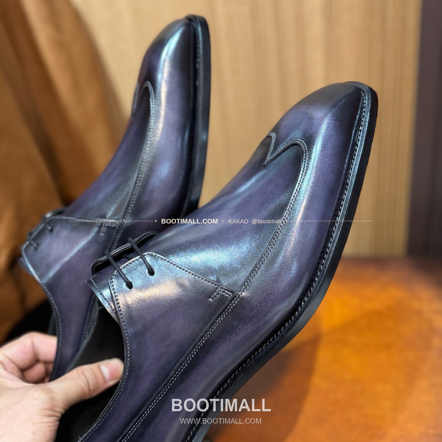 벨루티 송아지가죽 파티나 블랙 굿이어 로퍼 Berluti Calfskin Patina Black Goodyear Loafers 7
