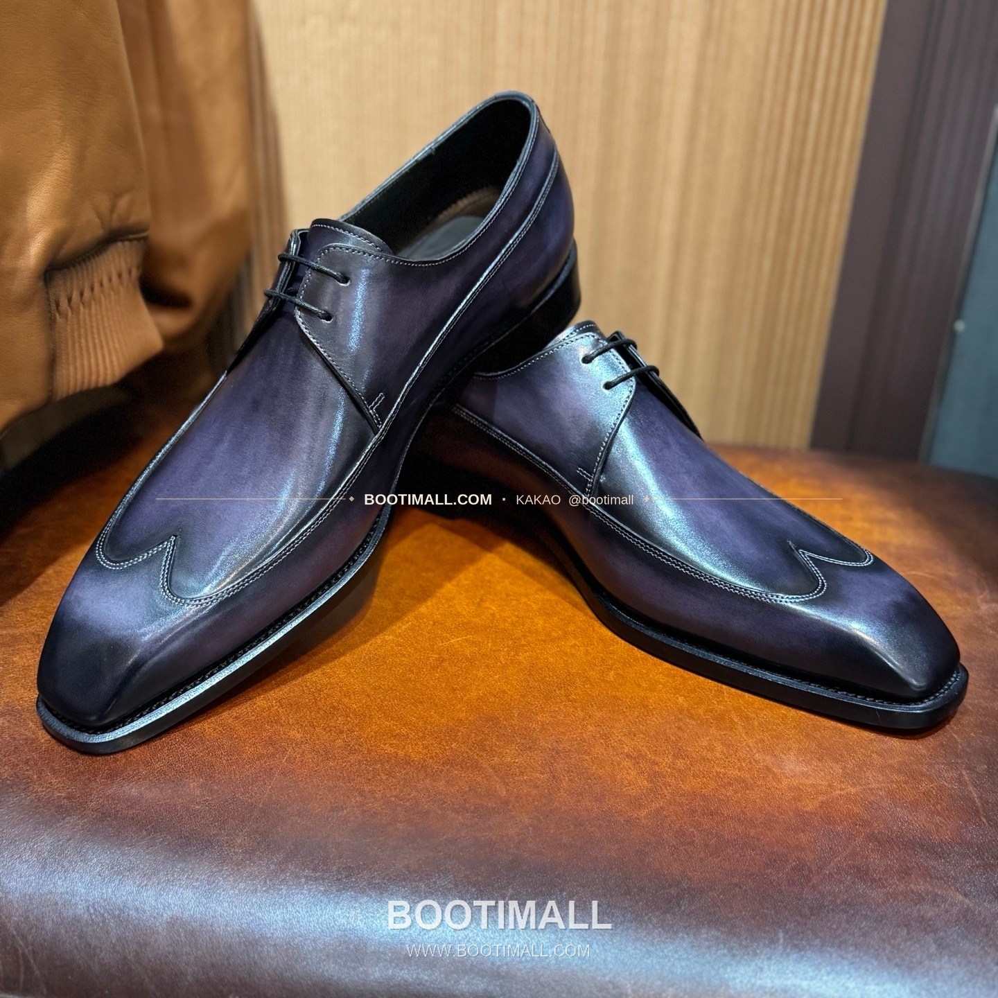 벨루티 송아지가죽 파티나 블랙 굿이어 로퍼 Berluti Calfskin Patina Black Goodyear Loafers 8