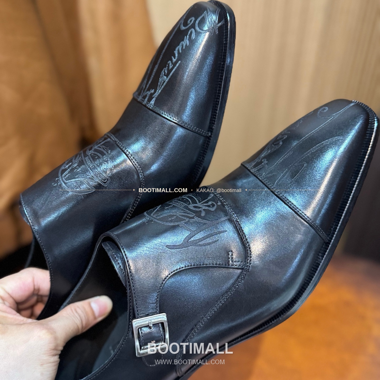 벨루티 송아지가죽 파티나 블랙 수제 정장 로퍼 Berluti Calfskin Patina Black Dress Loafers 11