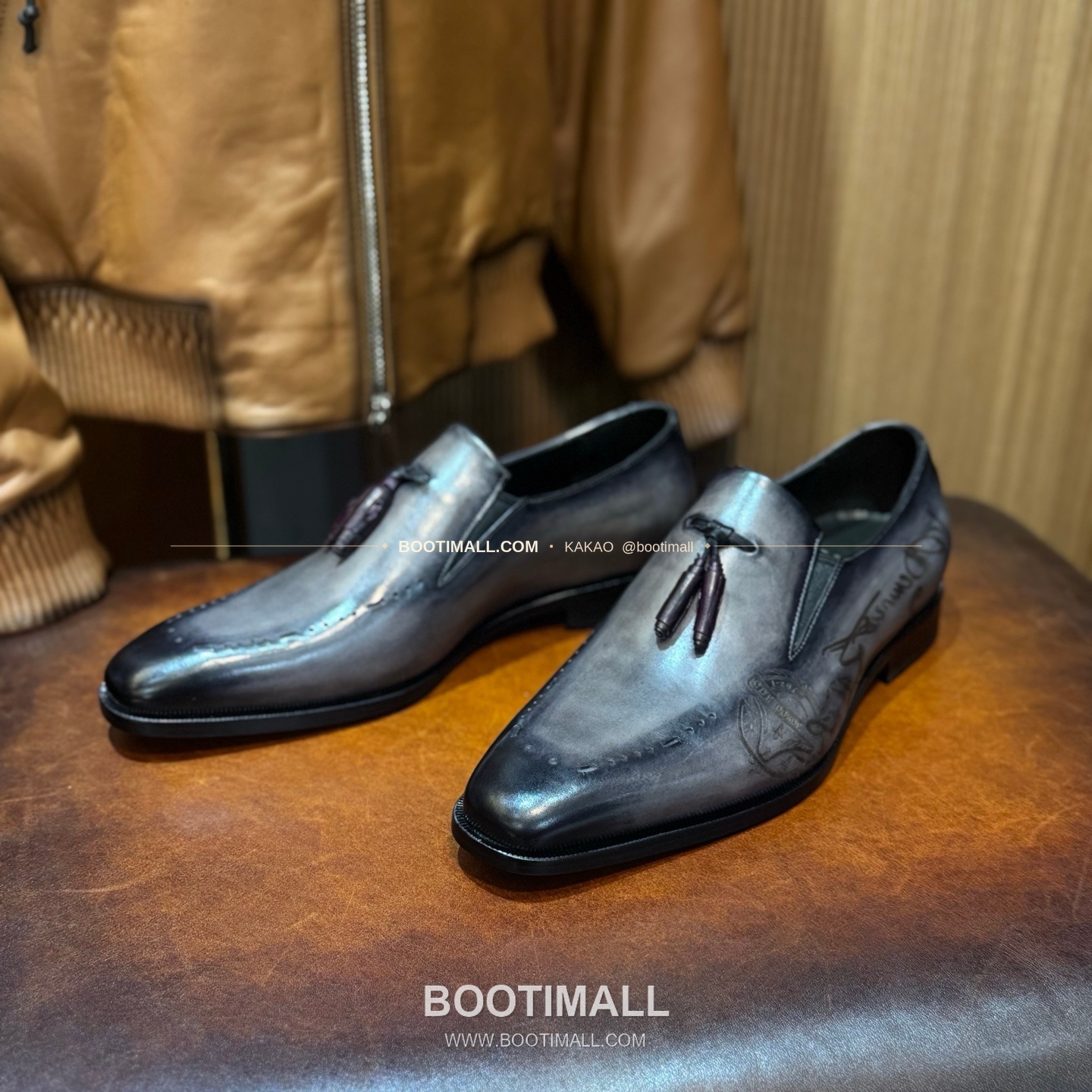벨루티 송아지가죽 파티나 블랙 굿이어 정장 로퍼 Berluti Calfskin Patina Black Goodyear Dress Loafers 3
