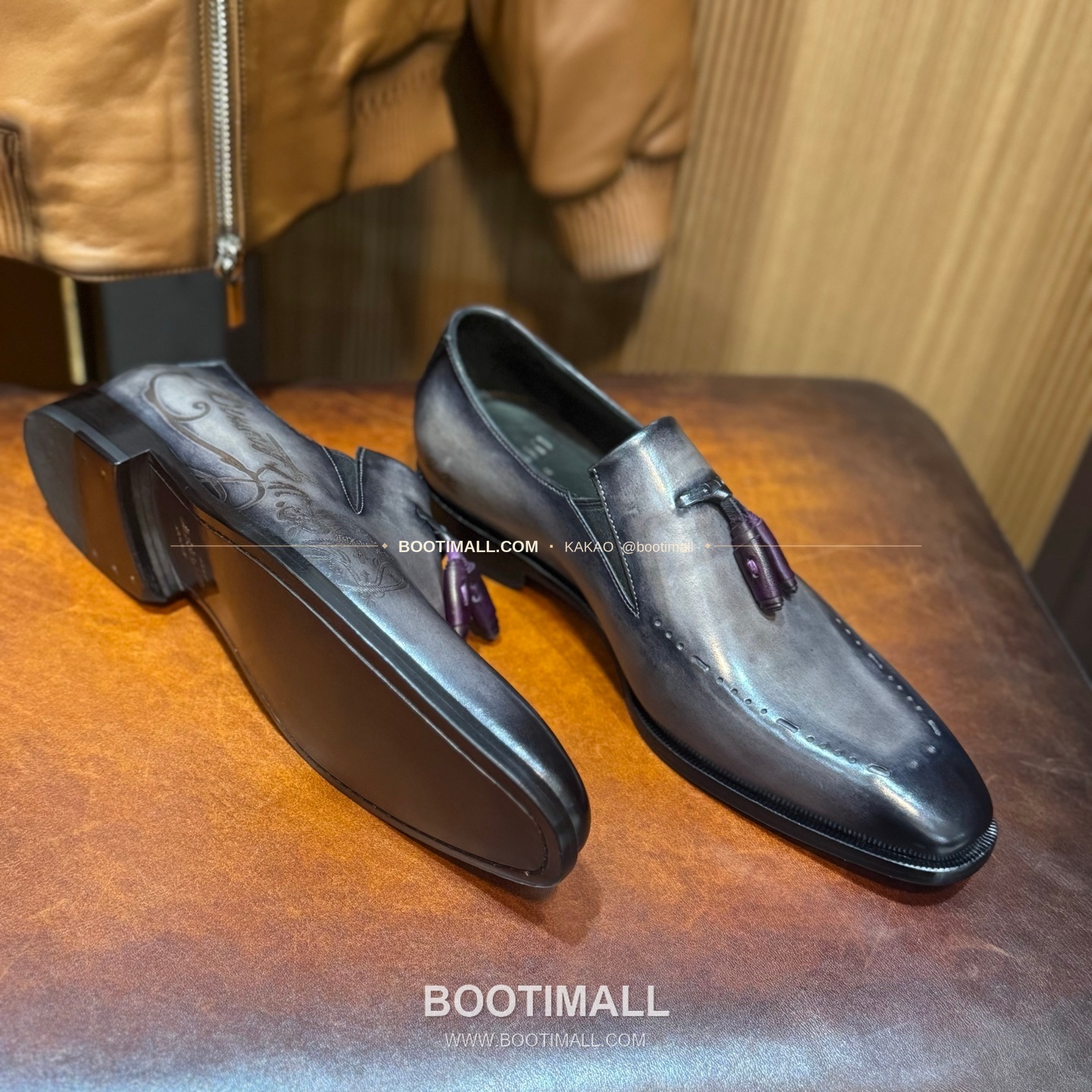 벨루티 송아지가죽 파티나 블랙 굿이어 정장 로퍼 Berluti Calfskin Patina Black Goodyear Dress Loafers 5