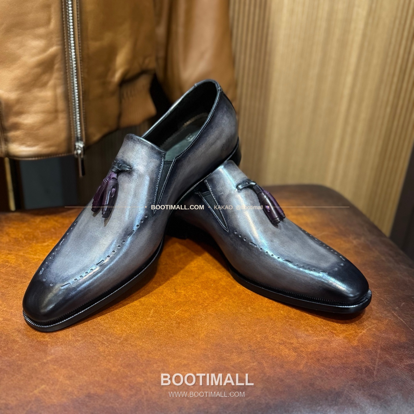 벨루티 송아지가죽 파티나 블랙 굿이어 정장 로퍼 Berluti Calfskin Patina Black Goodyear Dress Loafers 6