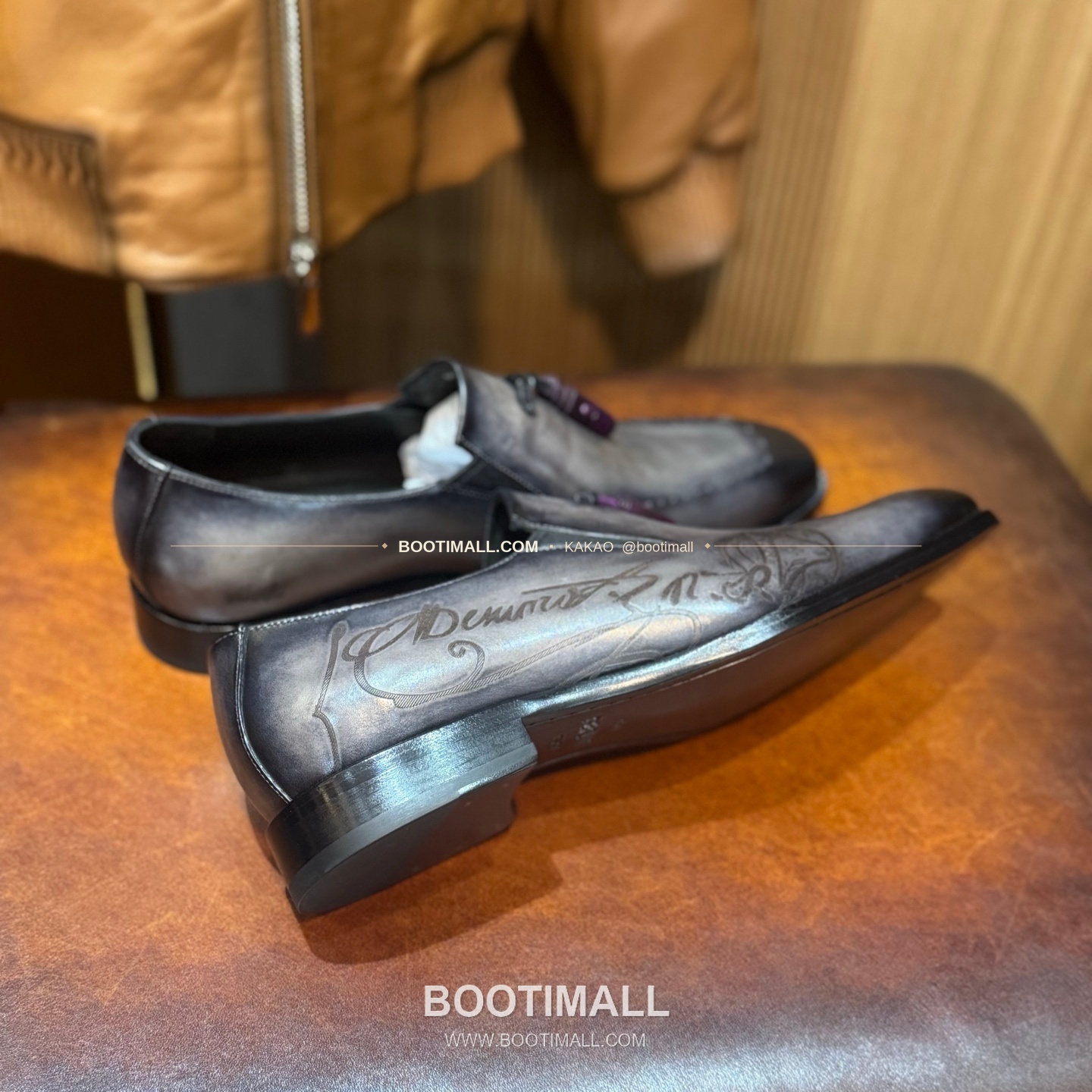 벨루티 송아지가죽 파티나 블랙 굿이어 정장 로퍼 Berluti Calfskin Patina Black Goodyear Dress Loafers 7