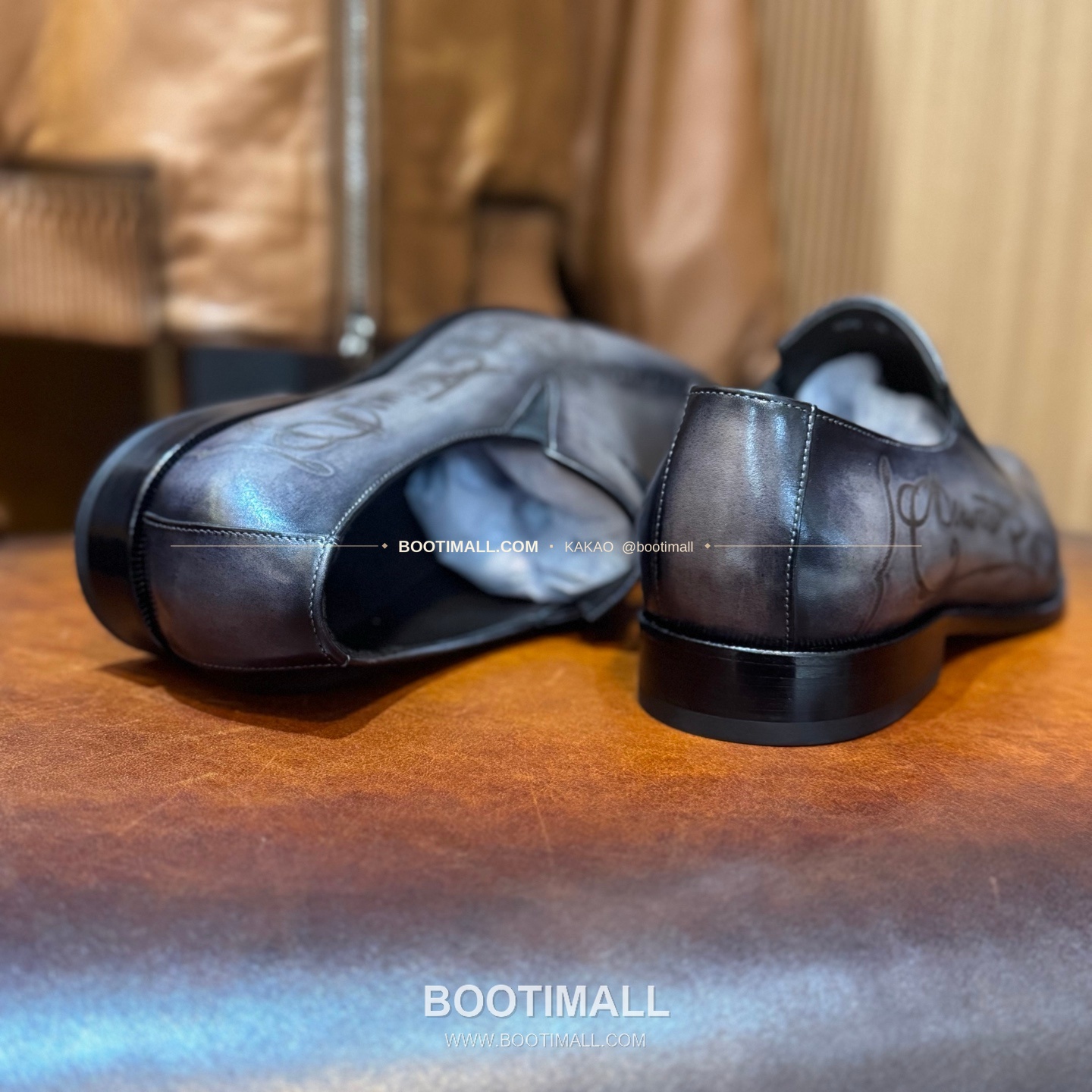 벨루티 송아지가죽 파티나 블랙 굿이어 정장 로퍼 Berluti Calfskin Patina Black Goodyear Dress Loafers 9