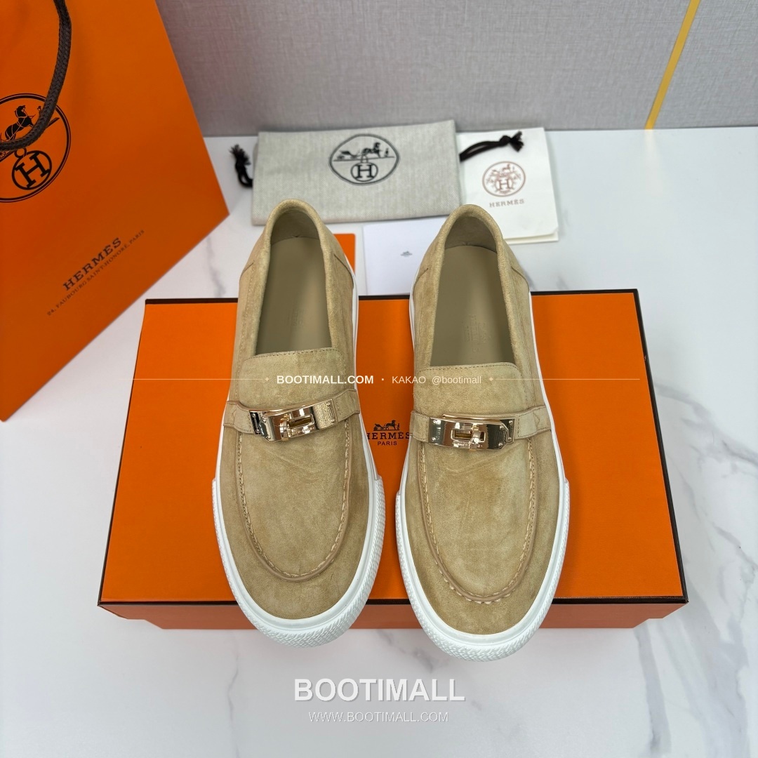 에르메스 조브 켈리 송아지가죽 로퍼 Hermes Job Kelly Calfskin Black Loafers 1