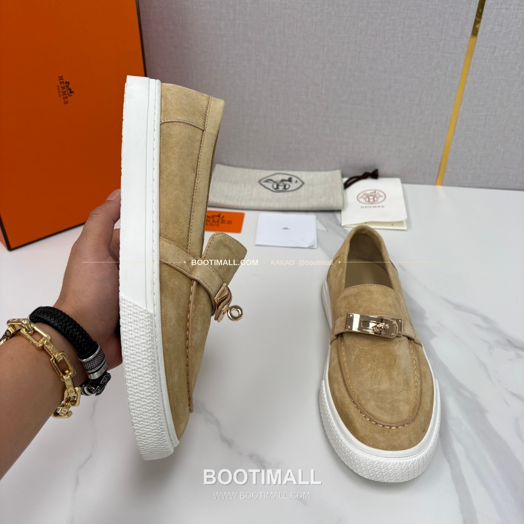 에르메스 조브 켈리 송아지가죽 로퍼 Hermes Job Kelly Calfskin Black Loafers 4