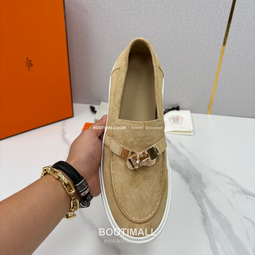 에르메스 조브 켈리 송아지가죽 로퍼 Hermes Job Kelly Calfskin Black Loafers 5