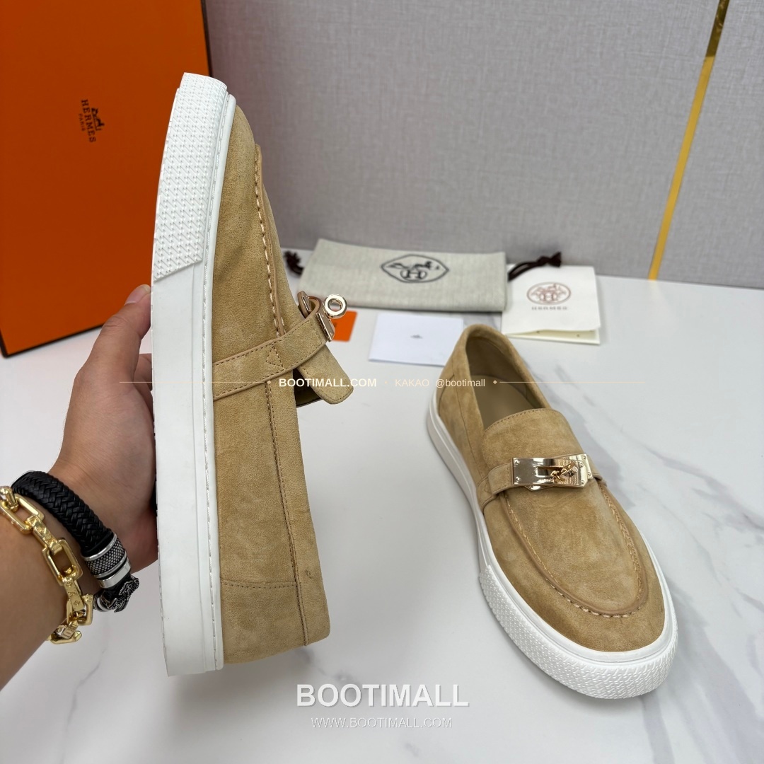 에르메스 조브 켈리 송아지가죽 로퍼 Hermes Job Kelly Calfskin Black Loafers 6