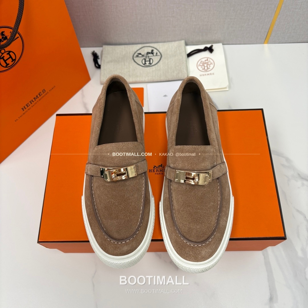 에르메스 조브 켈리 송아지가죽 로퍼 Hermes Job Kelly Calfskin Black Loafers 1