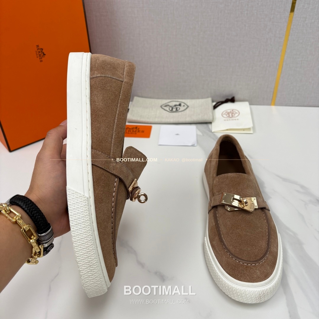 에르메스 조브 켈리 송아지가죽 로퍼 Hermes Job Kelly Calfskin Black Loafers 4