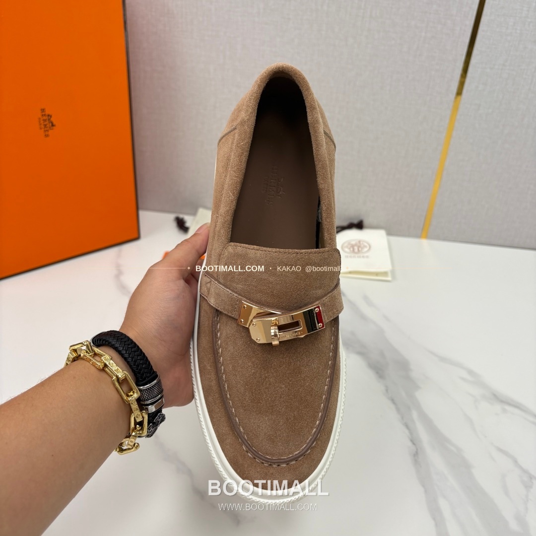 에르메스 조브 켈리 송아지가죽 로퍼 Hermes Job Kelly Calfskin Black Loafers 5