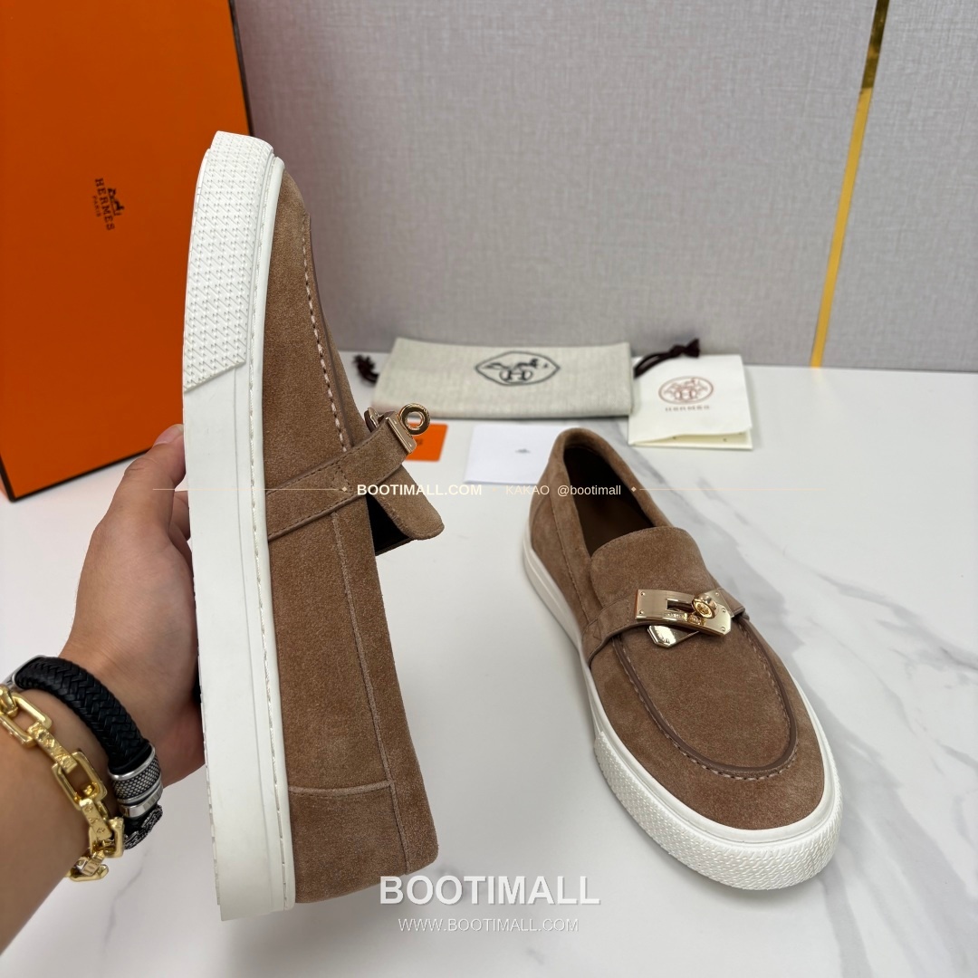 에르메스 조브 켈리 송아지가죽 로퍼 Hermes Job Kelly Calfskin Black Loafers 6