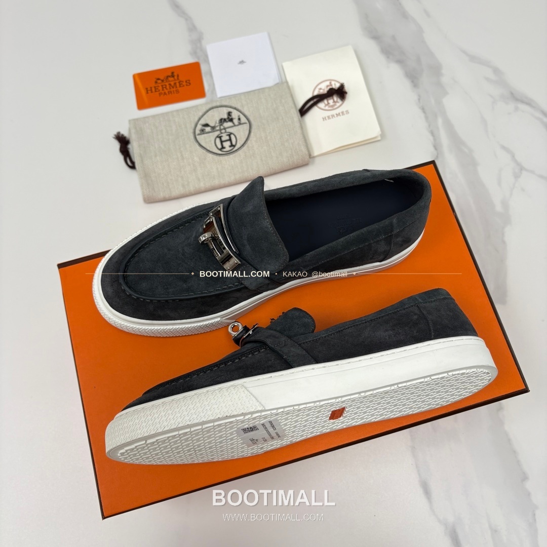 에르메스 조브 켈리 송아지가죽 로퍼 Hermes Job Kelly Calfskin Black Loafers 3