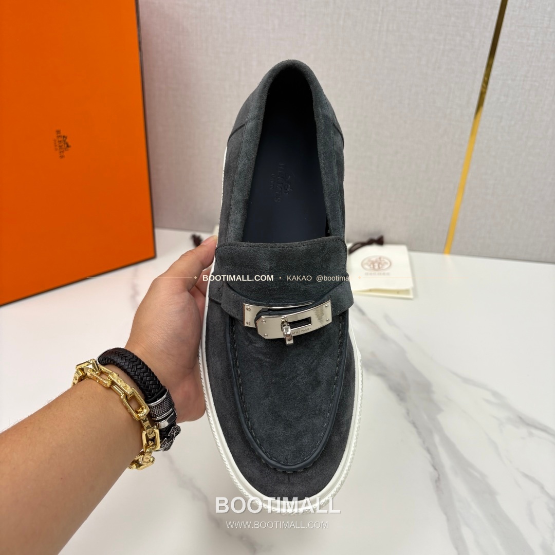 에르메스 조브 켈리 송아지가죽 로퍼 Hermes Job Kelly Calfskin Black Loafers 5