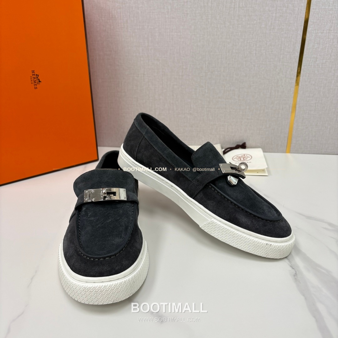 에르메스 조브 켈리 송아지가죽 로퍼 Hermes Job Kelly Calfskin Black Loafers 7