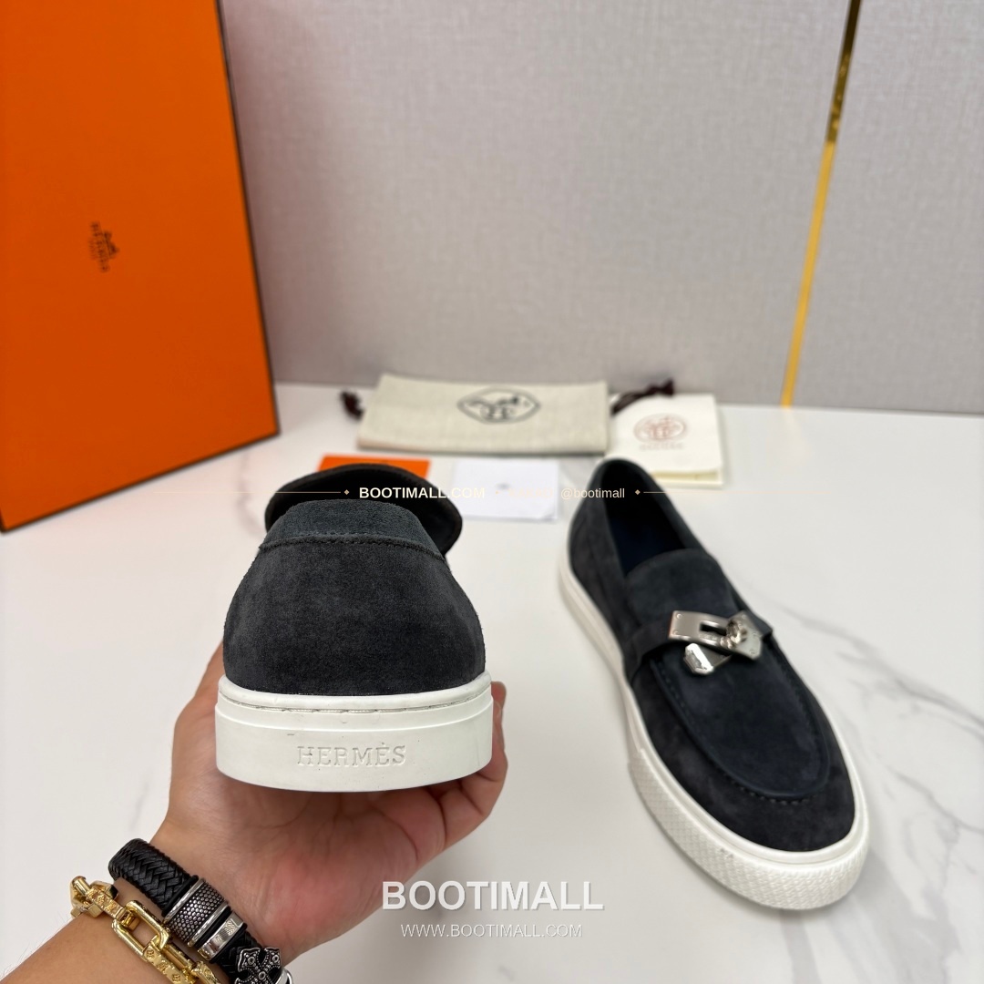 에르메스 조브 켈리 송아지가죽 로퍼 Hermes Job Kelly Calfskin Black Loafers 8