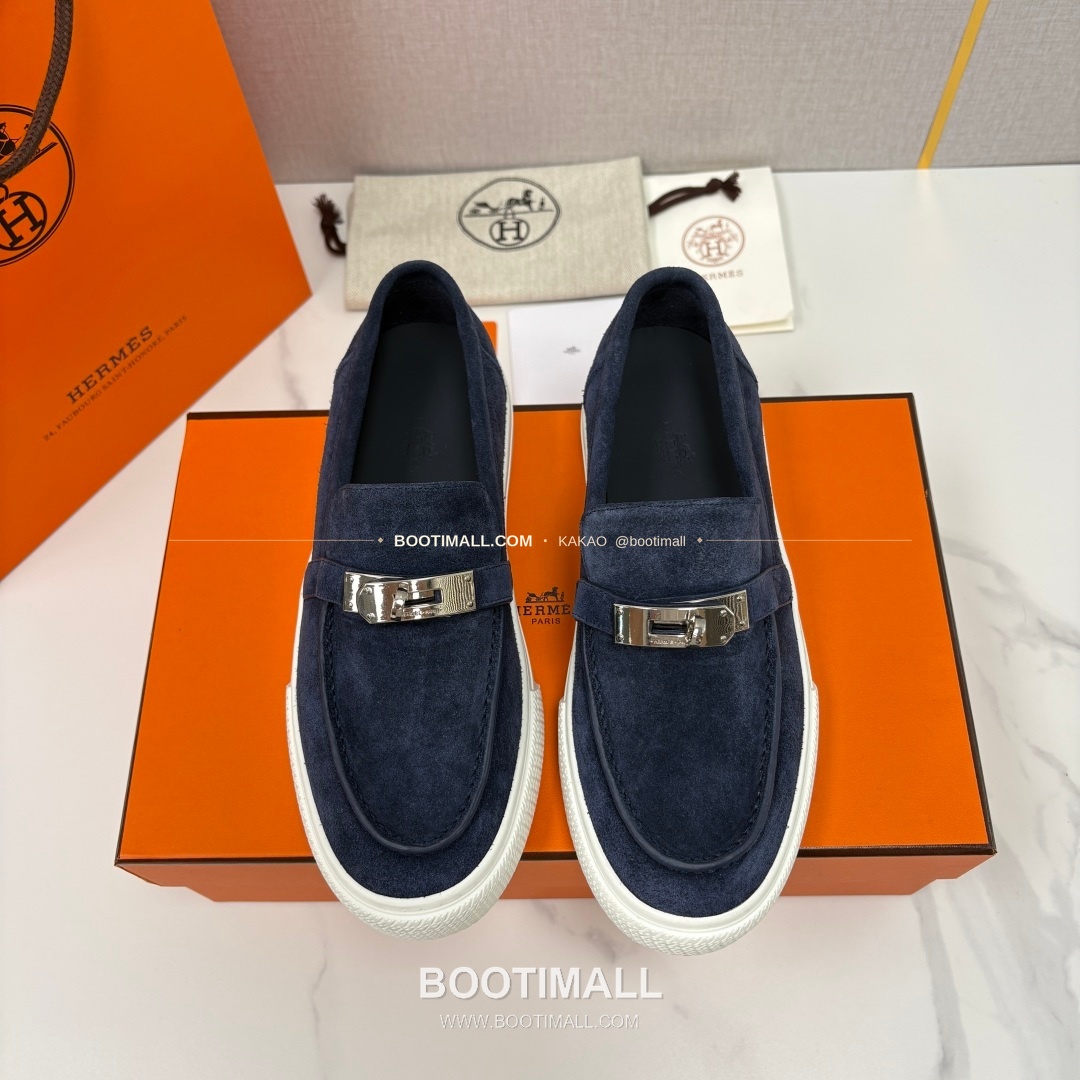 에르메스 조브 켈리 송아지가죽 로퍼 Hermes Job Kelly Calfskin Black Loafers 1