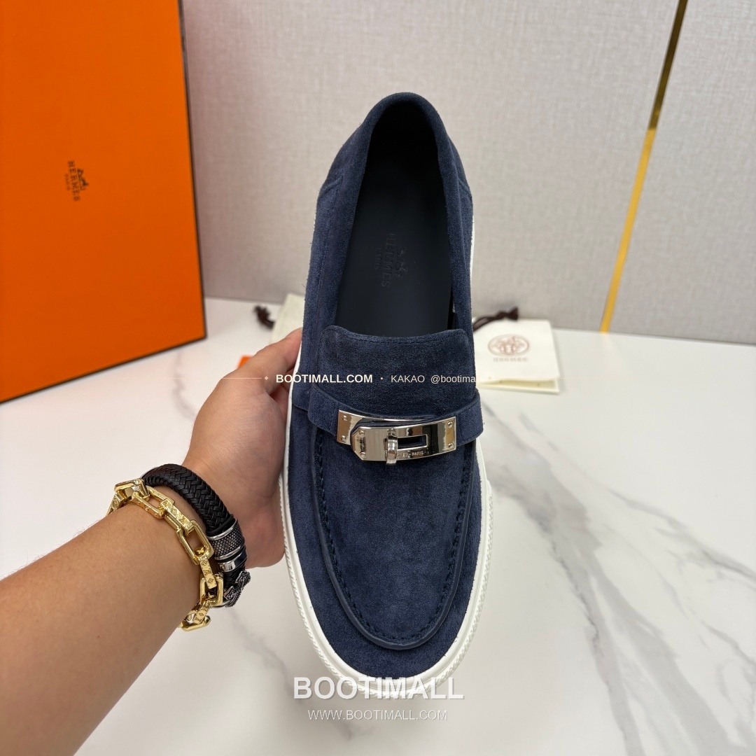 에르메스 조브 켈리 송아지가죽 로퍼 Hermes Job Kelly Calfskin Black Loafers 5