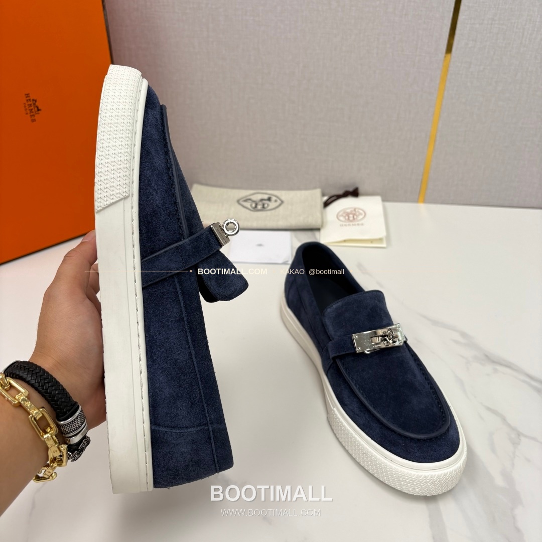 에르메스 조브 켈리 송아지가죽 로퍼 Hermes Job Kelly Calfskin Black Loafers 6