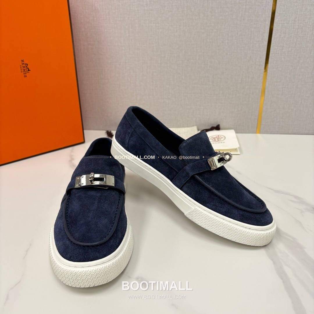 에르메스 조브 켈리 송아지가죽 로퍼 Hermes Job Kelly Calfskin Black Loafers 7