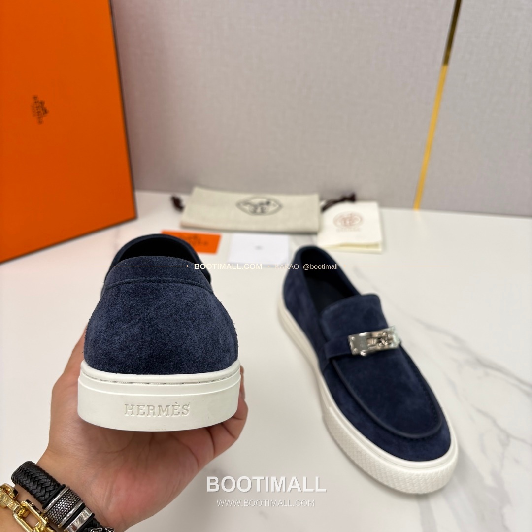 에르메스 조브 켈리 송아지가죽 로퍼 Hermes Job Kelly Calfskin Black Loafers 8