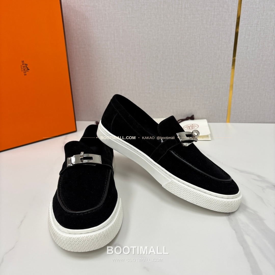 에르메스 조브 켈리 송아지가죽 로퍼 Hermes Job Kelly Calfskin Black Loafers 7