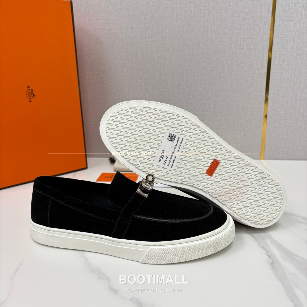 에르메스 조브 켈리 송아지가죽 로퍼 Hermes Job Kelly Calfskin Black Loafers 9