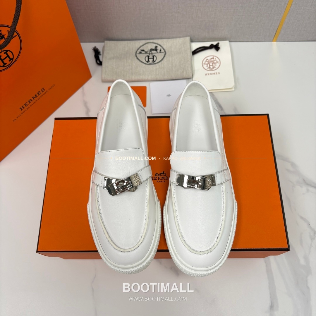 에르메스 조브 켈리 송아지가죽 로퍼 Hermes Job Kelly Calfskin Black Loafers 1