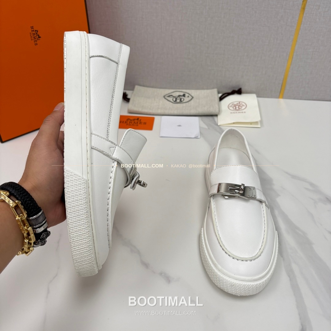 에르메스 조브 켈리 송아지가죽 로퍼 Hermes Job Kelly Calfskin Black Loafers 4