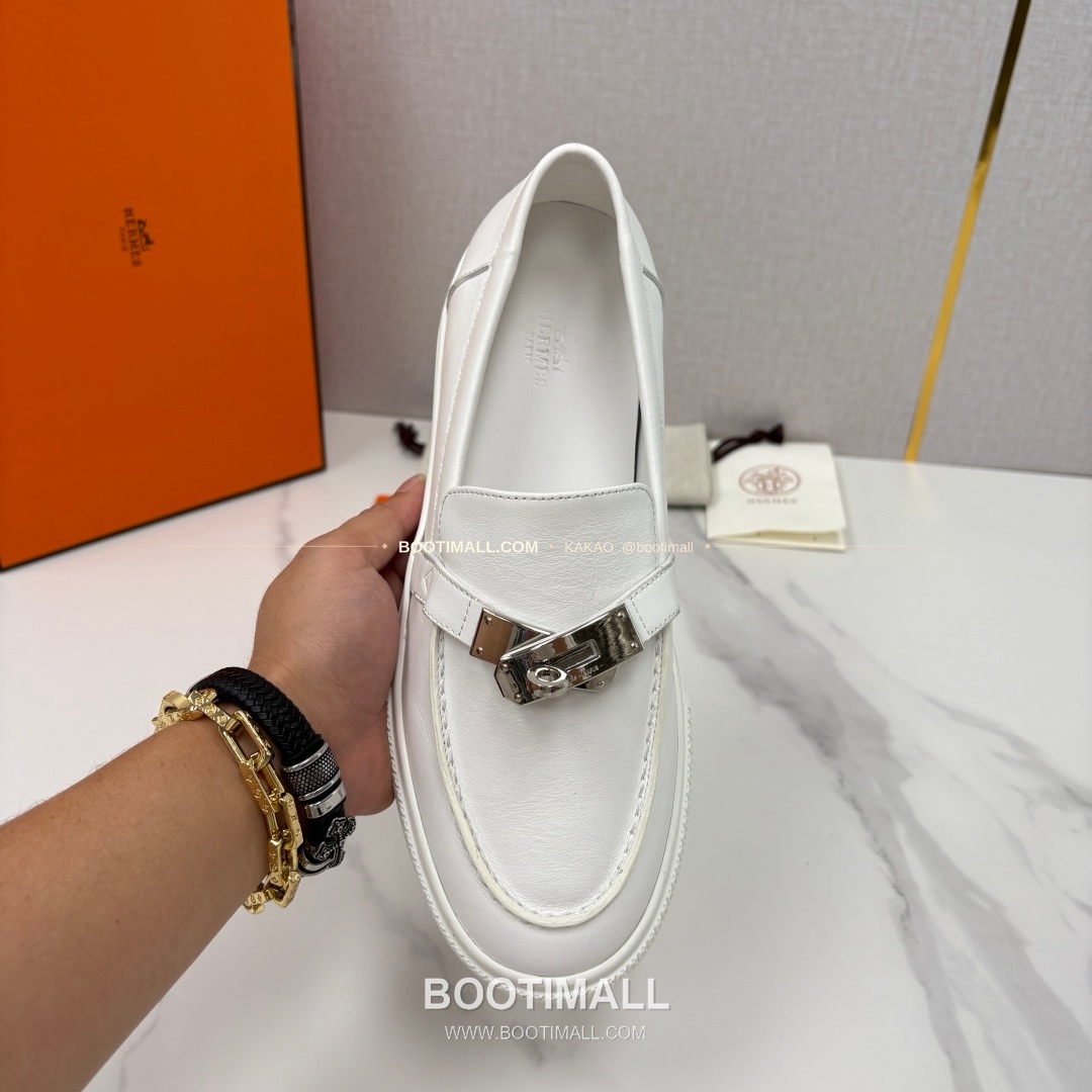 에르메스 조브 켈리 송아지가죽 로퍼 Hermes Job Kelly Calfskin Black Loafers 5