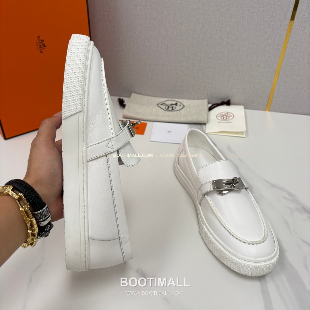 에르메스 조브 켈리 송아지가죽 로퍼 Hermes Job Kelly Calfskin Black Loafers 6