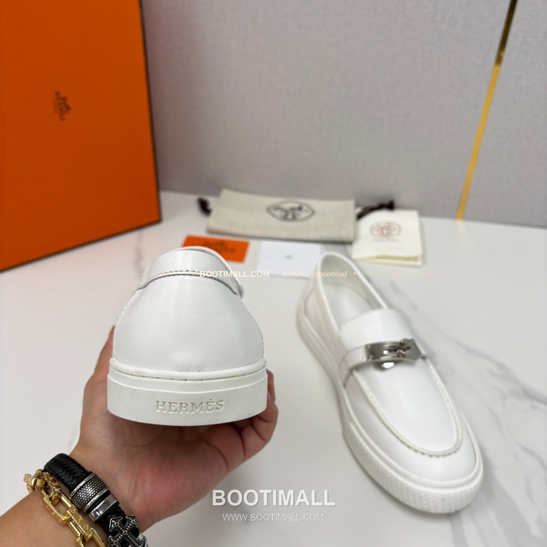 에르메스 조브 켈리 송아지가죽 로퍼 Hermes Job Kelly Calfskin Black Loafers 8