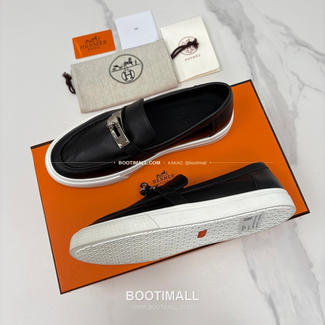 에르메스 조브 켈리 송아지가죽 로퍼 Hermes Job Kelly Calfskin Black Loafers 3