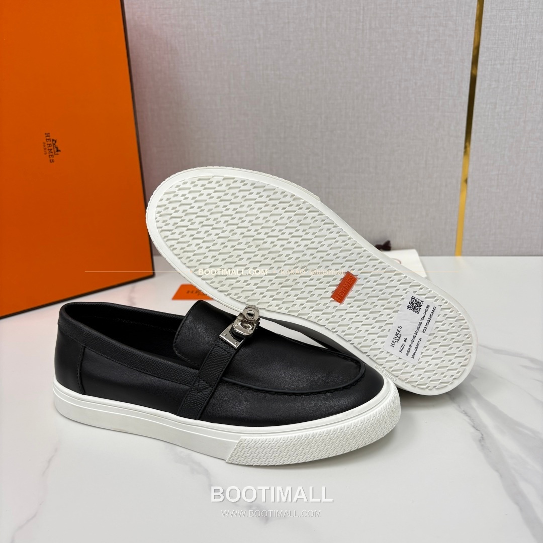 에르메스 조브 켈리 송아지가죽 로퍼 Hermes Job Kelly Calfskin Black Loafers 9