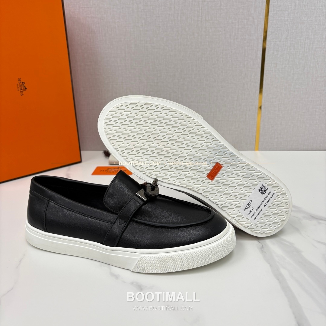 에르메스 조브 켈리 송아지가죽 로퍼 Hermes Job Kelly Calfskin Black Loafers 9