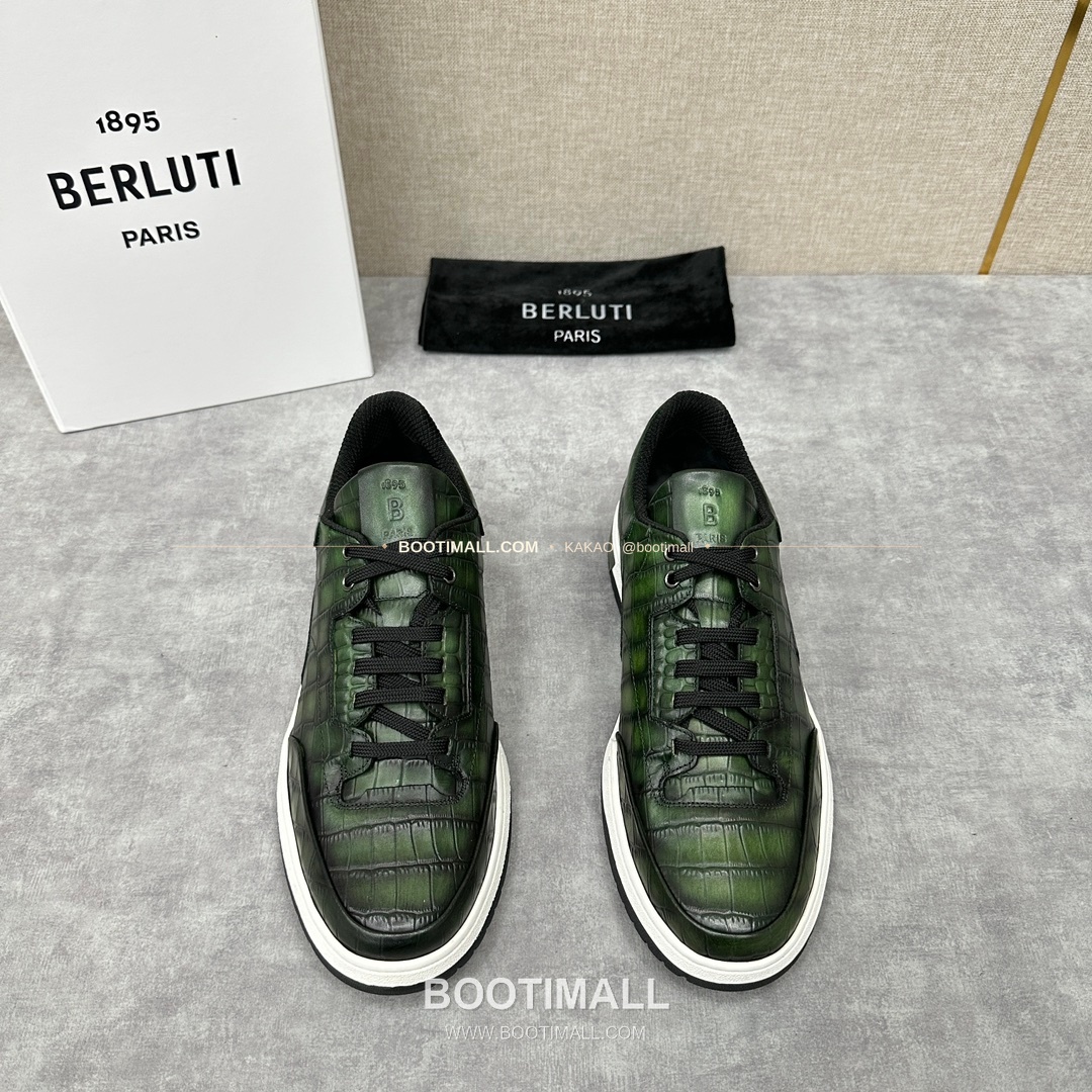 벨루티 플레이오프 송아지가죽 파티나 멀티컬러 스니커즈 Berluti Playoff Calfskin Patina Multicolor Sneakers 1