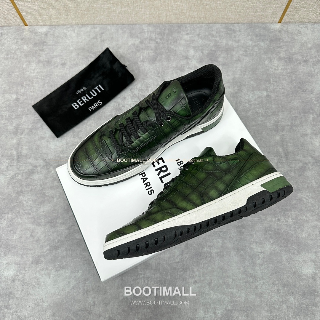 벨루티 플레이오프 송아지가죽 파티나 멀티컬러 스니커즈 Berluti Playoff Calfskin Patina Multicolor Sneakers 3