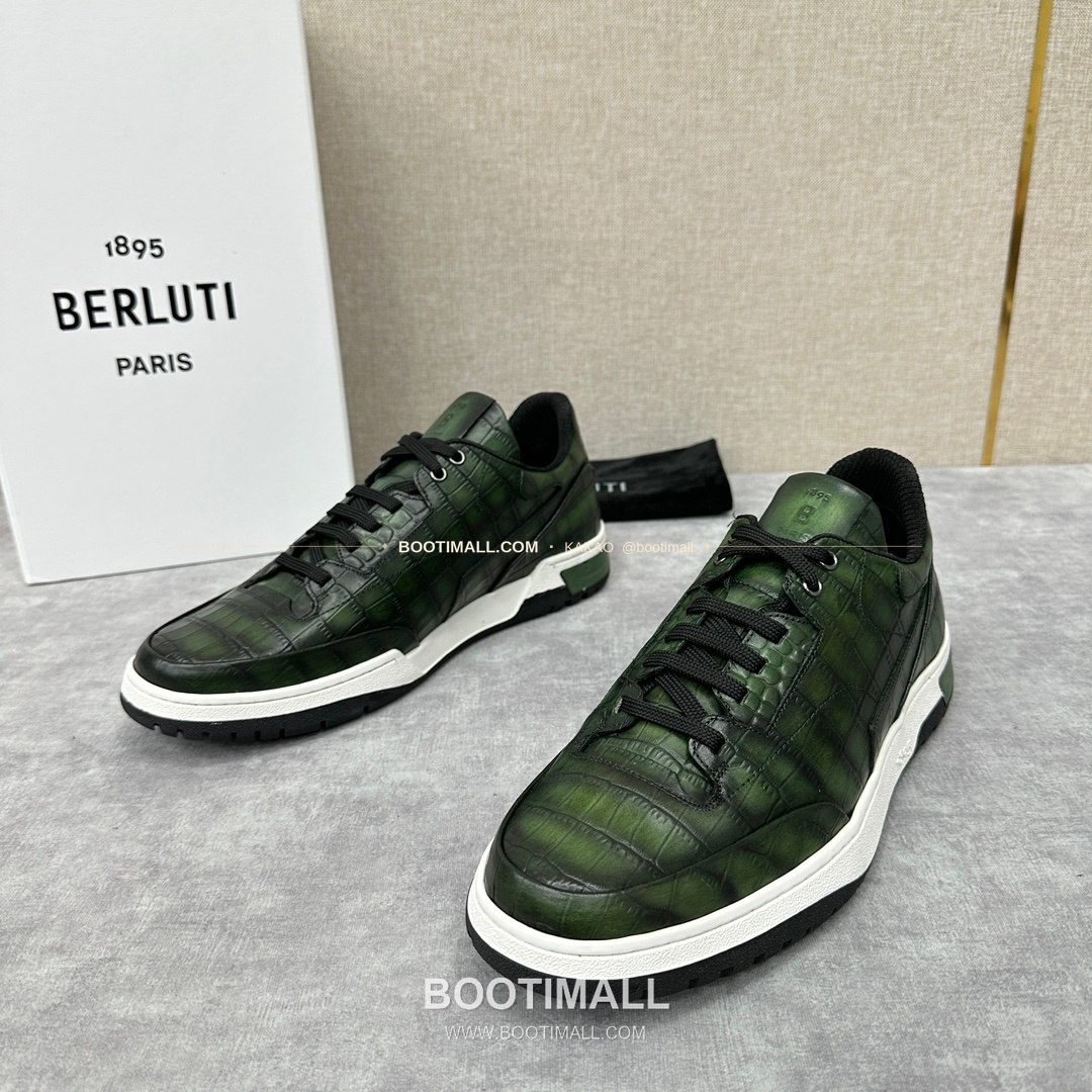 벨루티 플레이오프 송아지가죽 파티나 멀티컬러 스니커즈 Berluti Playoff Calfskin Patina Multicolor Sneakers 6