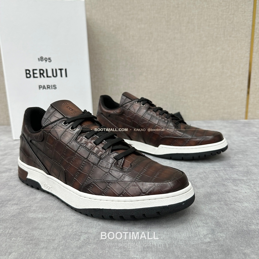 벨루티 플레이오프 송아지가죽 파티나 멀티컬러 스니커즈 Berluti Playoff Calfskin Patina Multicolor Sneakers 2