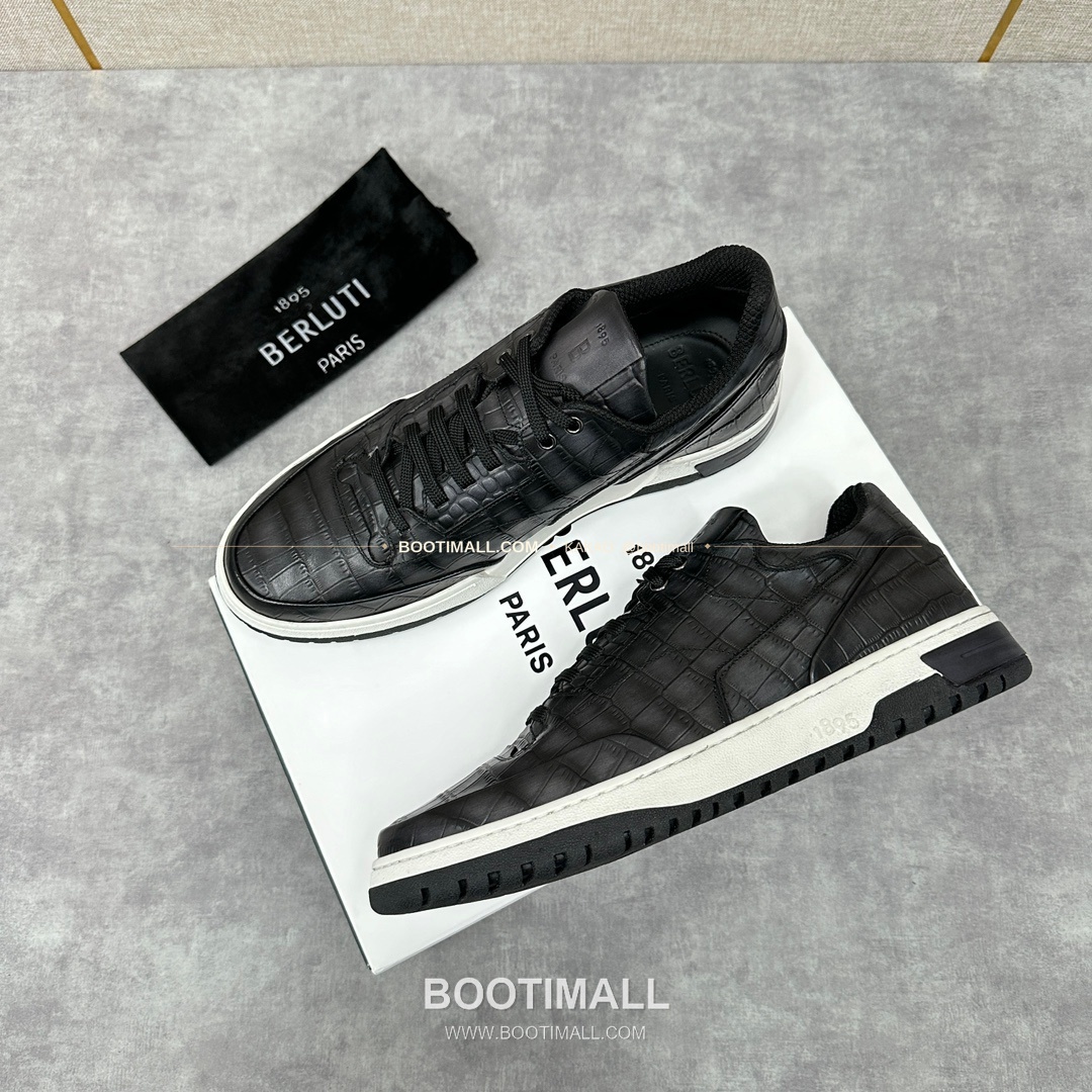 벨루티 플레이오프 송아지가죽 파티나 멀티컬러 스니커즈 Berluti Playoff Calfskin Patina Multicolor Sneakers 3