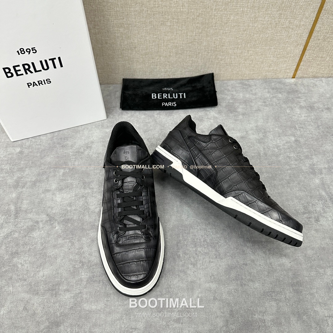 벨루티 플레이오프 송아지가죽 파티나 멀티컬러 스니커즈 Berluti Playoff Calfskin Patina Multicolor Sneakers 7