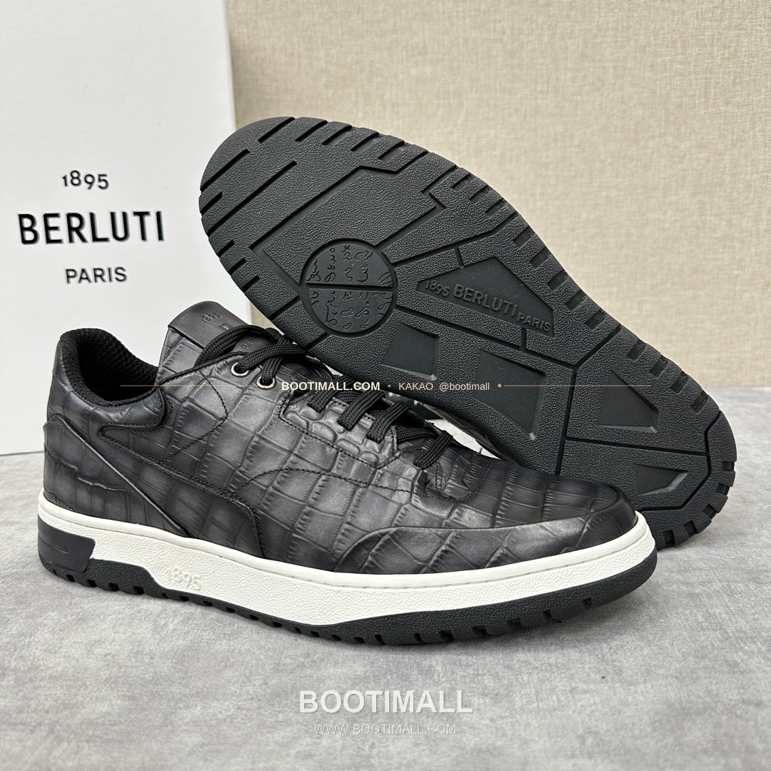 벨루티 플레이오프 송아지가죽 파티나 멀티컬러 스니커즈 Berluti Playoff Calfskin Patina Multicolor Sneakers 8