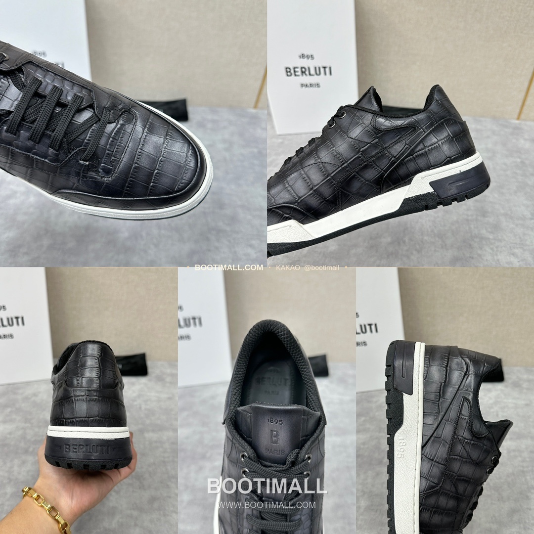 벨루티 플레이오프 송아지가죽 파티나 멀티컬러 스니커즈 Berluti Playoff Calfskin Patina Multicolor Sneakers 9