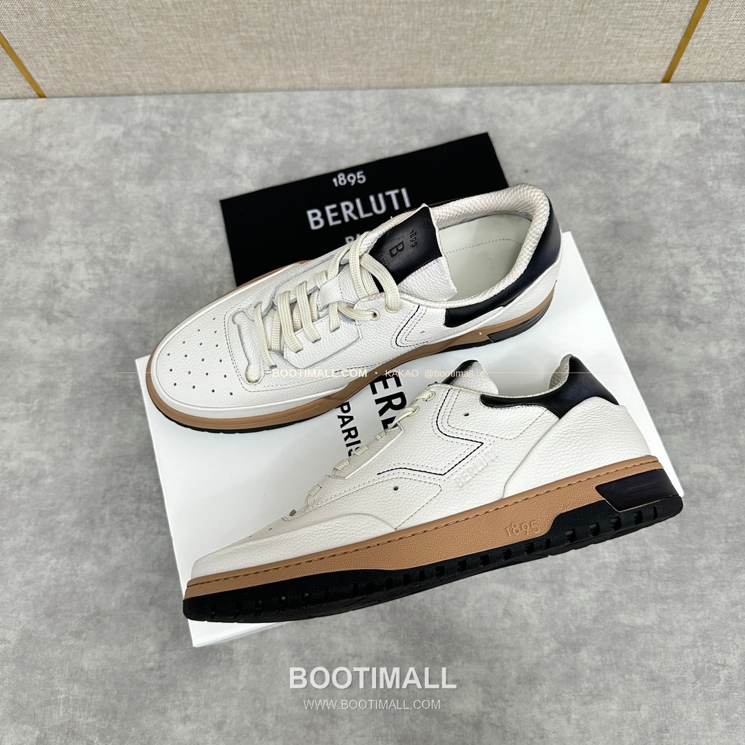 벨루티 플레이오프 송아지가죽 파티나 멀티컬러 스니커즈 Berluti Playoff Calfskin Patina Multicolor Sneakers 3