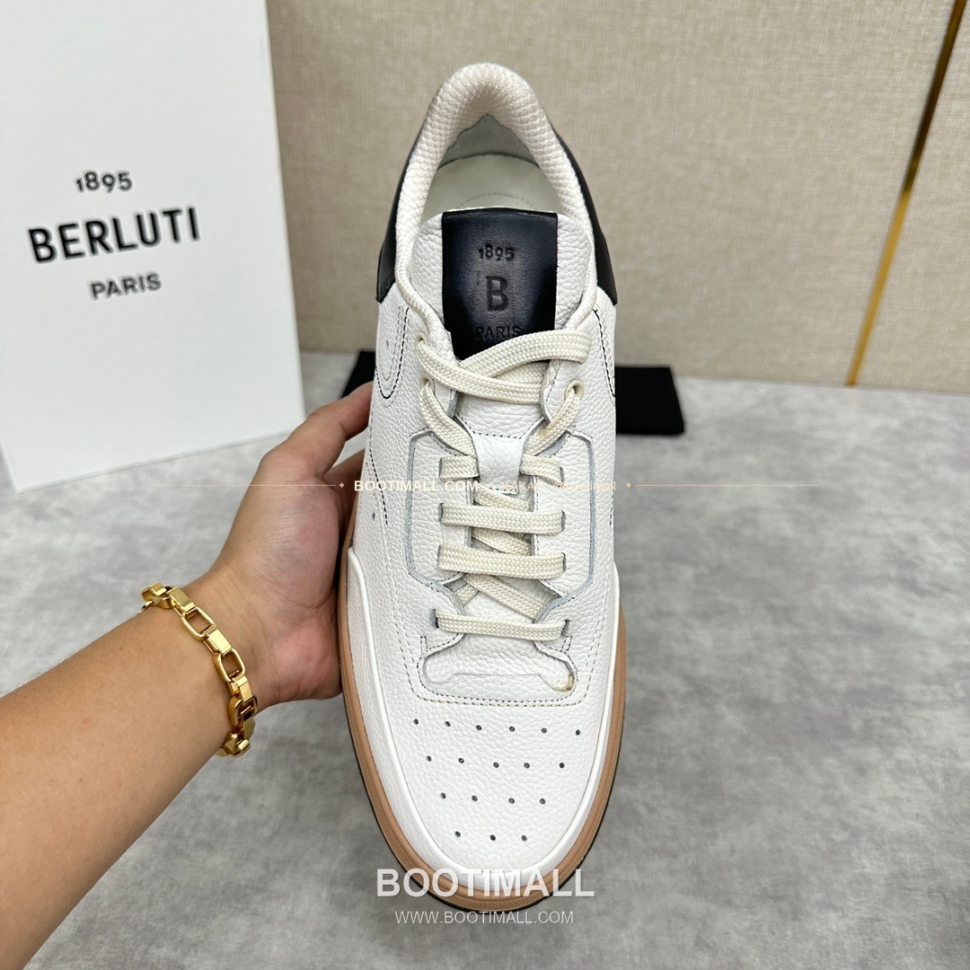 벨루티 플레이오프 송아지가죽 파티나 멀티컬러 스니커즈 Berluti Playoff Calfskin Patina Multicolor Sneakers 5