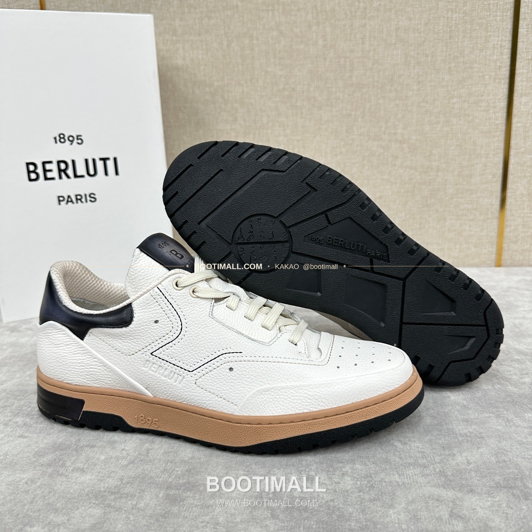 벨루티 플레이오프 송아지가죽 파티나 멀티컬러 스니커즈 Berluti Playoff Calfskin Patina Multicolor Sneakers 8