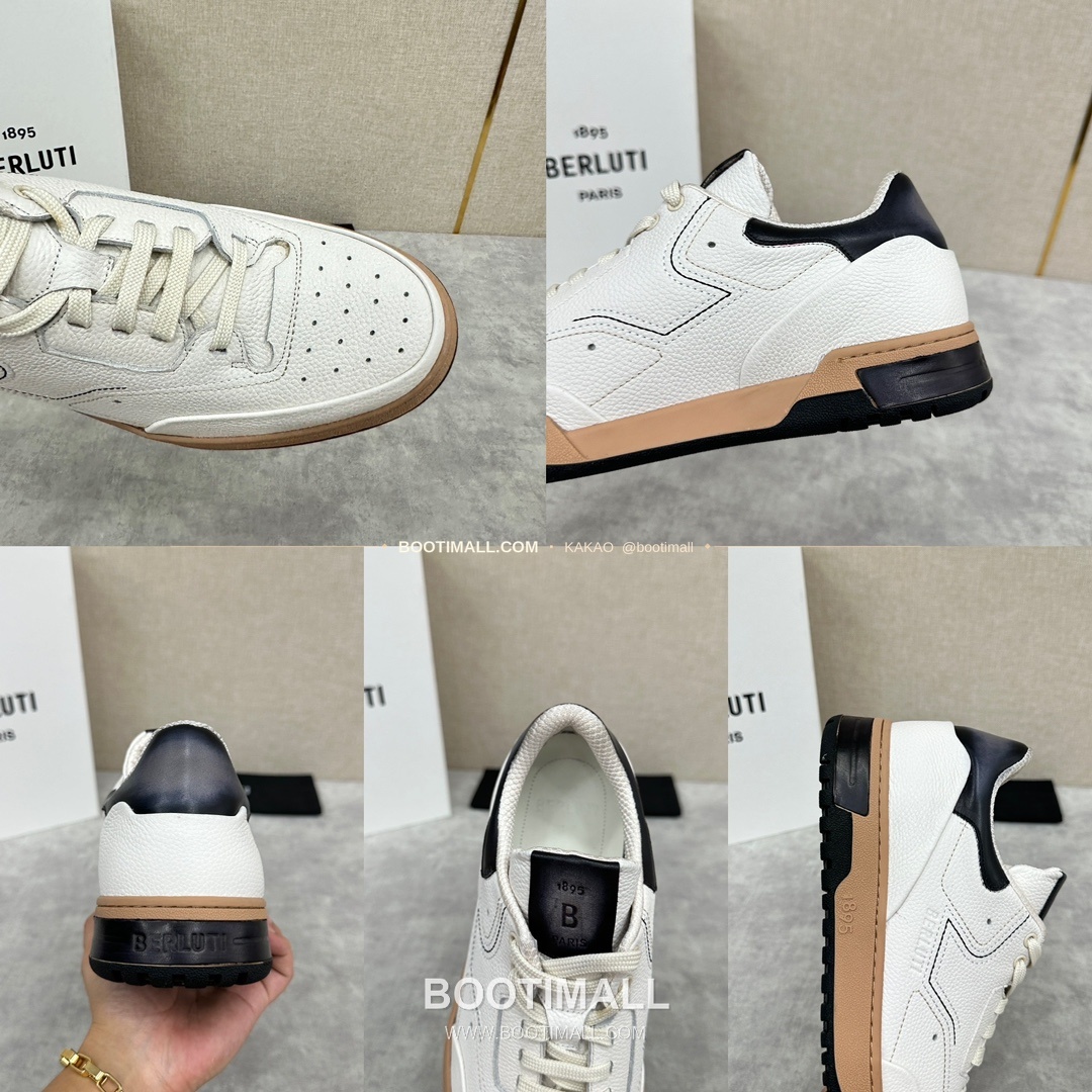 벨루티 플레이오프 송아지가죽 파티나 멀티컬러 스니커즈 Berluti Playoff Calfskin Patina Multicolor Sneakers 9