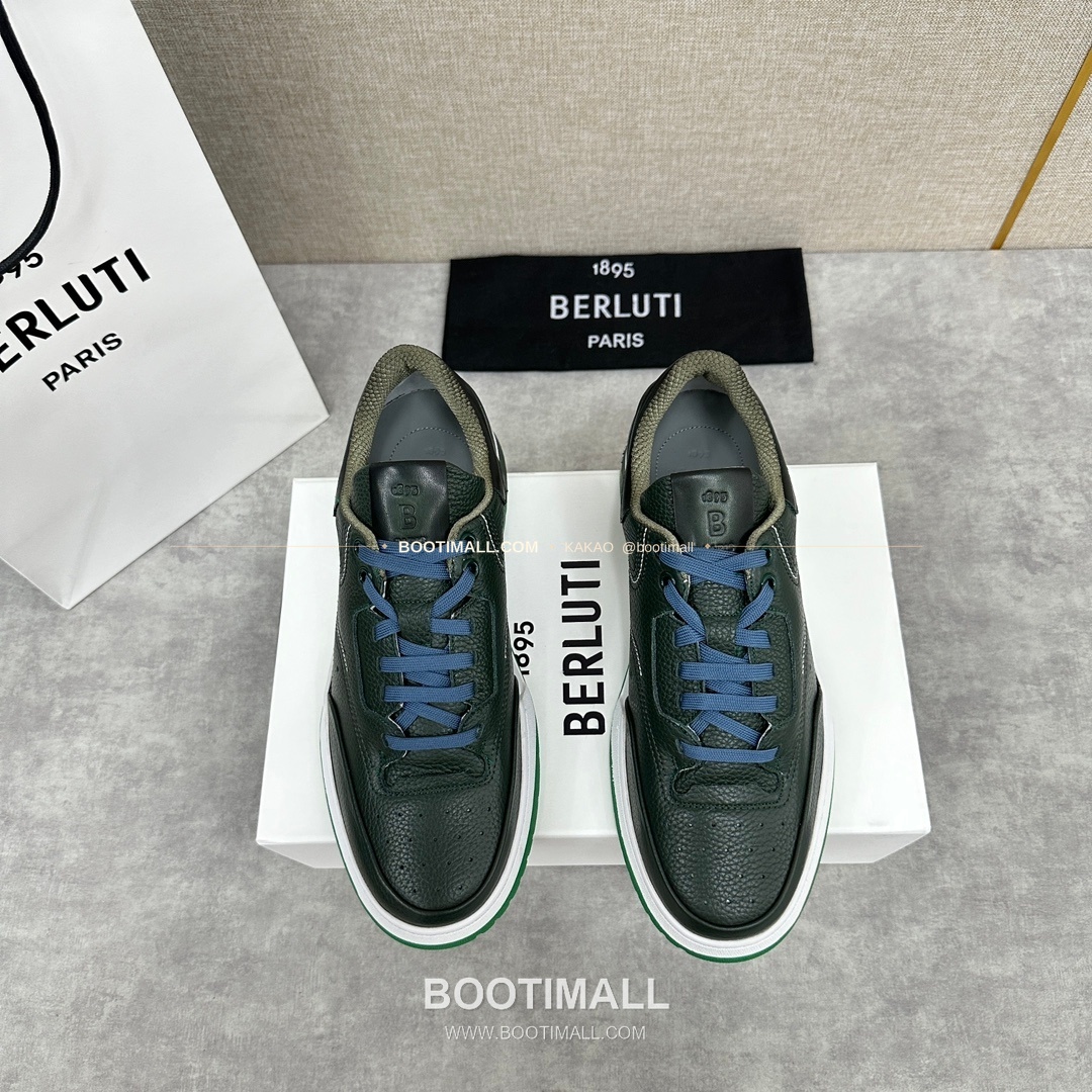 벨루티 플레이오프 송아지가죽 파티나 멀티컬러 스니커즈 Berluti Playoff Calfskin Patina Multicolor Sneakers 1