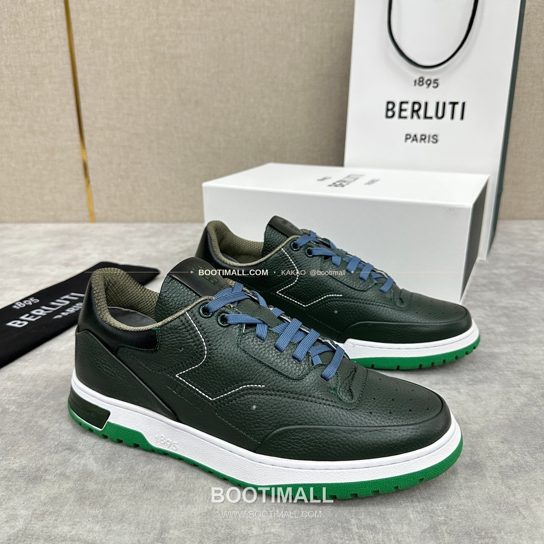 벨루티 플레이오프 송아지가죽 파티나 멀티컬러 스니커즈 Berluti Playoff Calfskin Patina Multicolor Sneakers 2